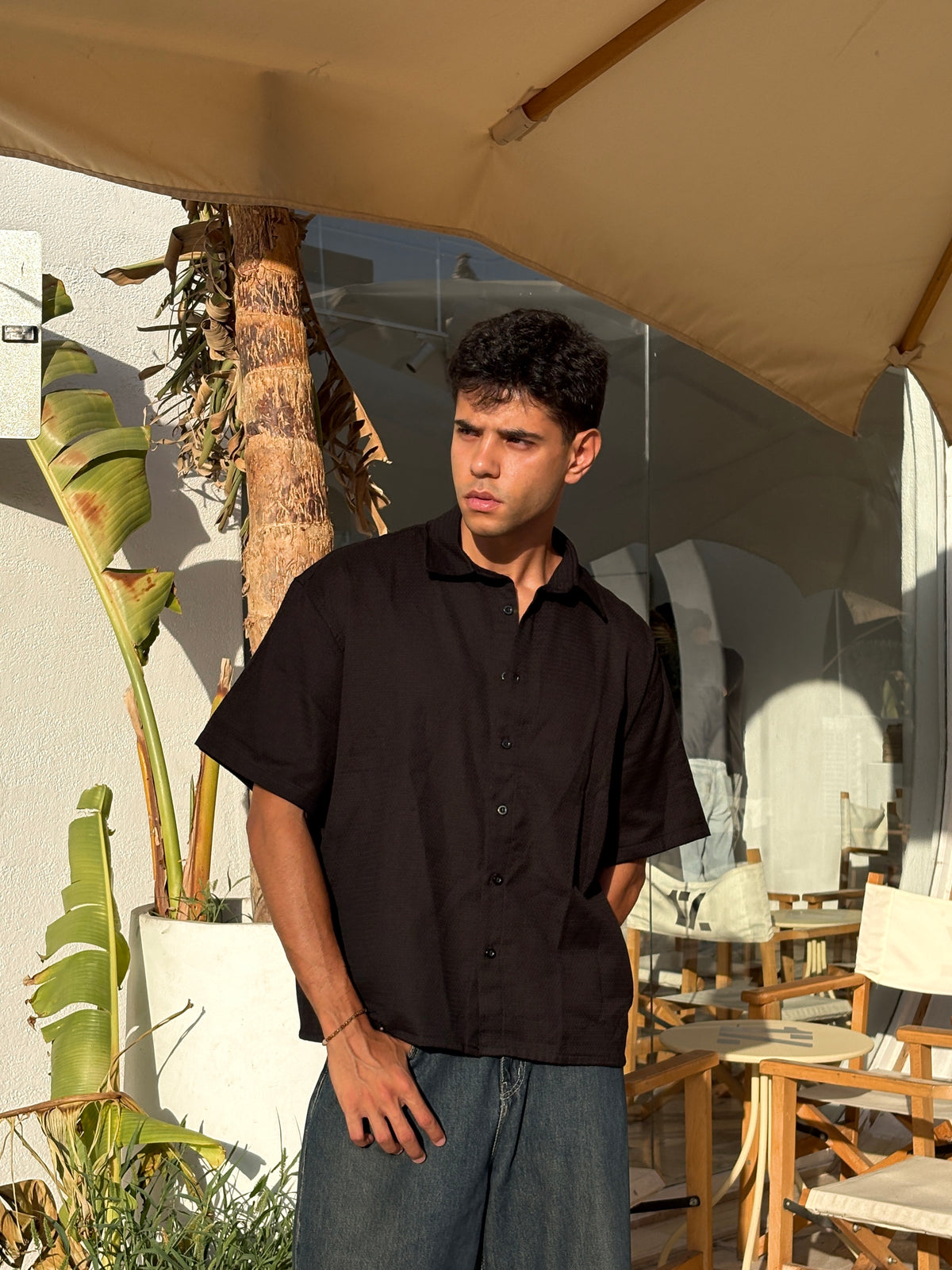 Boxy fit black Shirt