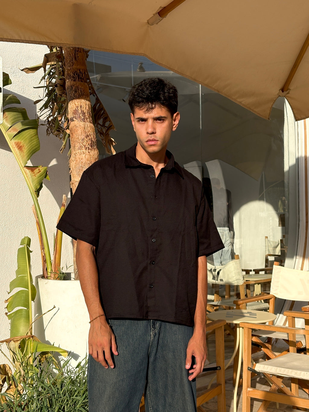 Boxy fit black Shirt