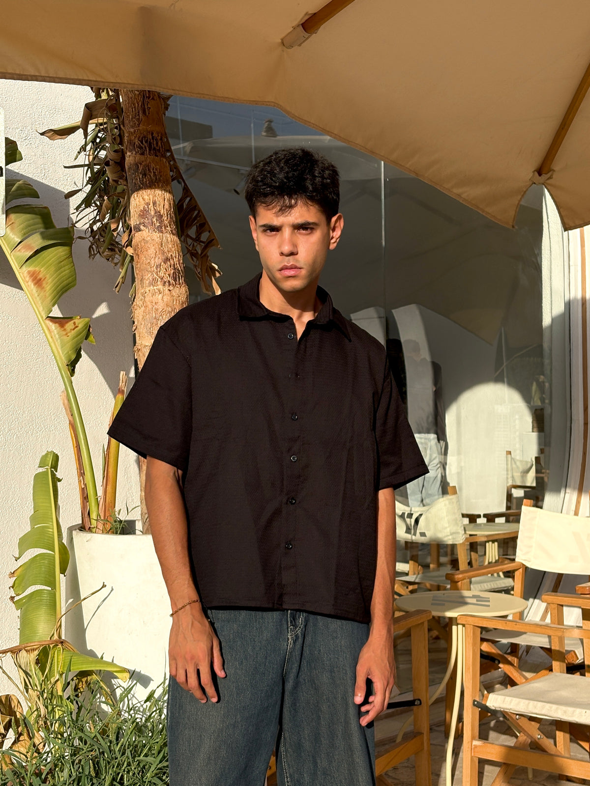 Boxy fit black Shirt