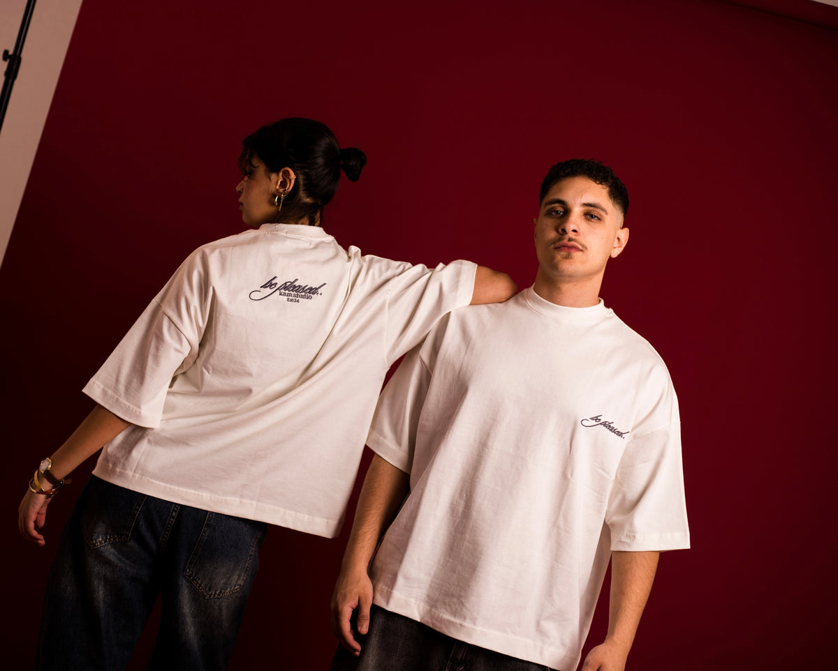 White Embroidery tee